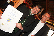 Peter Pongratz mit Küchenchef Andreas Geitl (Paulaner am Nockherberg)(Foto. MartiN Schmitz)